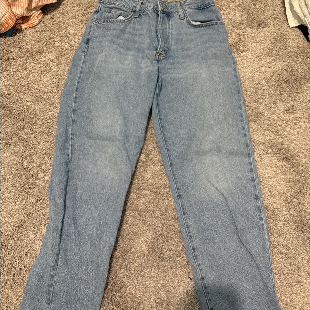 mushroom pocket blue jeans